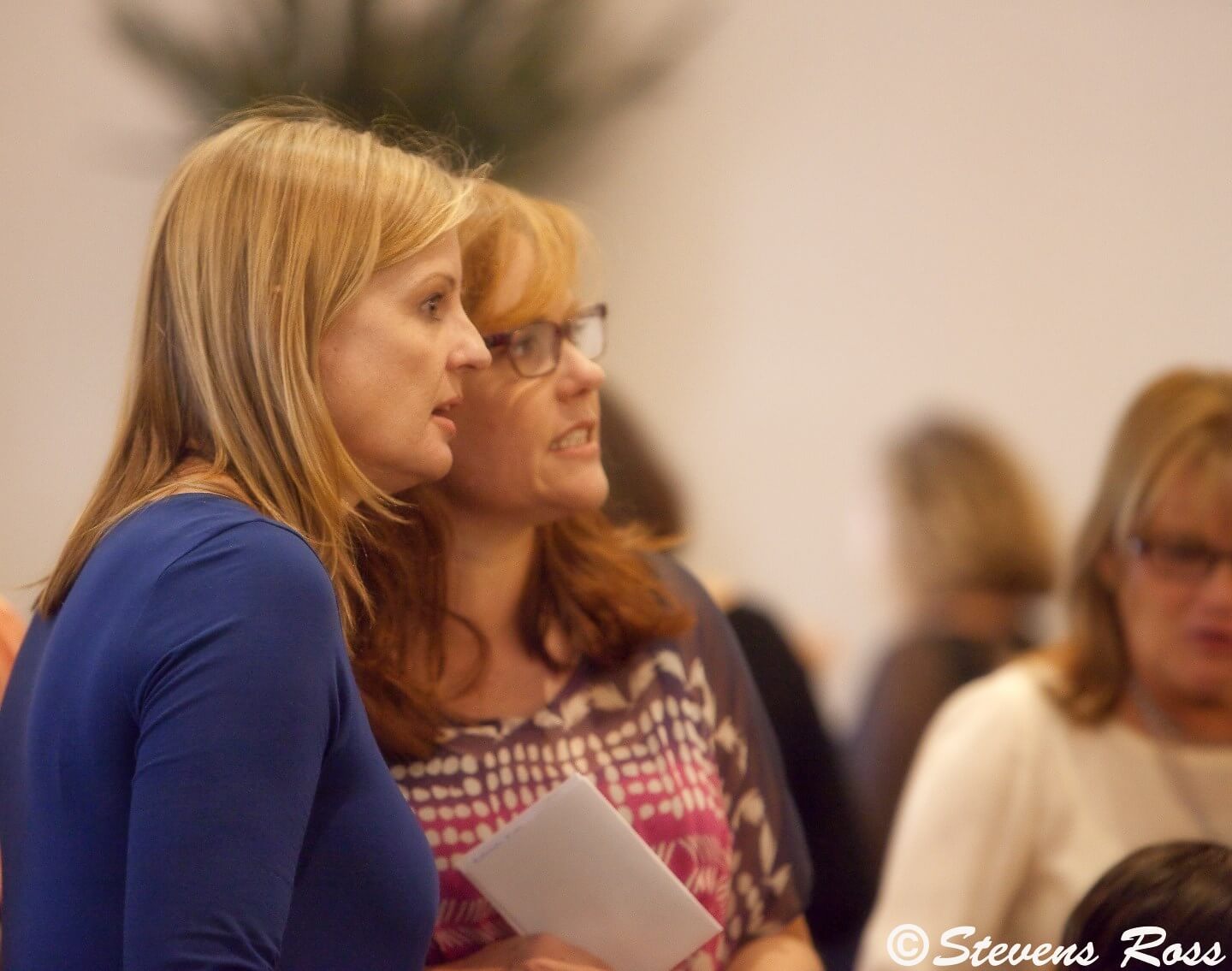 Linda and friend sharing