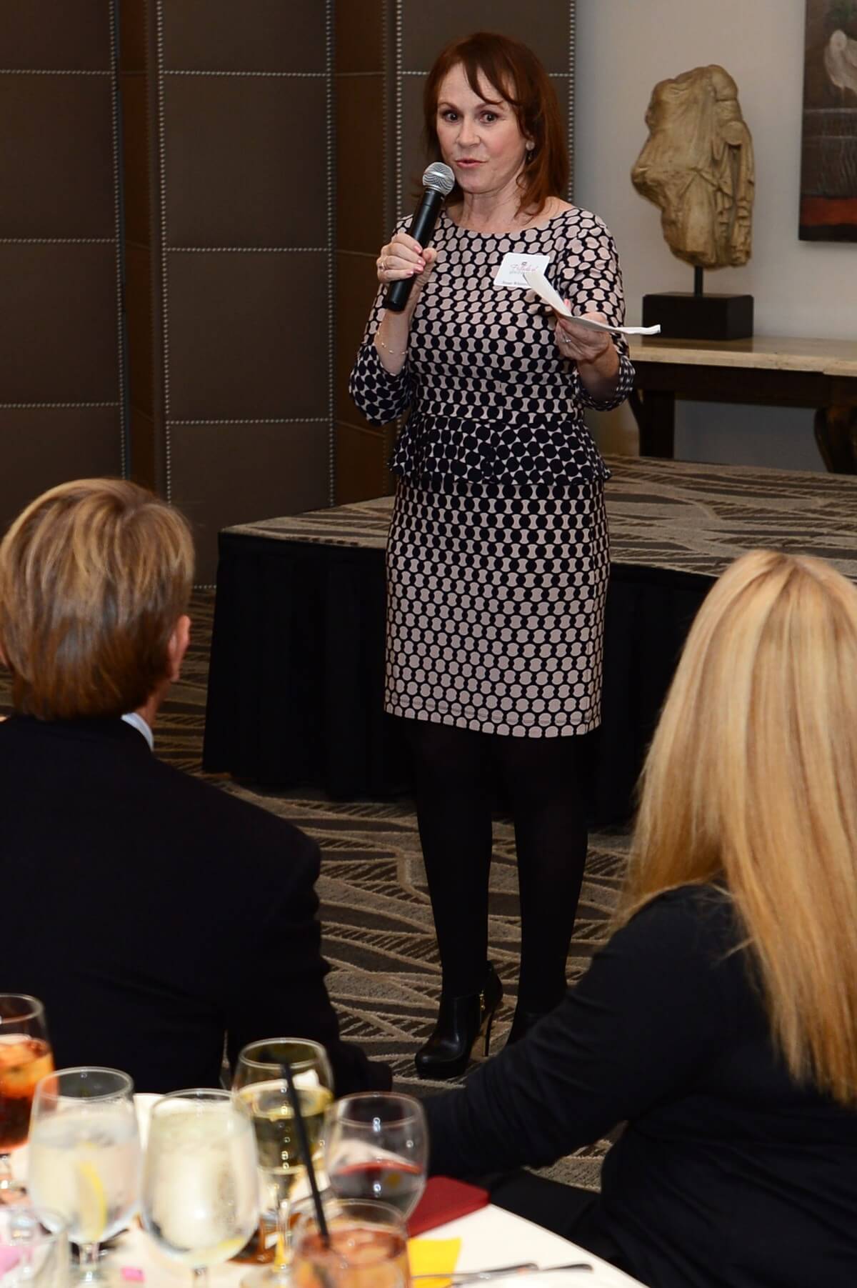 Susan Speaking In Front of Room
