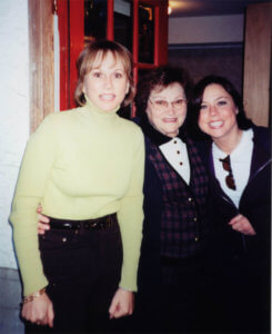 Me, Nanny, Erika at the door of Erika's house in Canada. Again, our first visit.